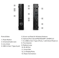 DELL Renewed Grade B | OptiPlex 3090 | Intel Core i5 | i5‑10500T | 8 GB | NVMe SSD | 256 GB | Intel UHD Graphics | Windows 11 Pro – pilt 2