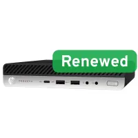 HP Renewed Grade A | ProDesk 600 G5 DM | Intel Core i3 | i3-9100T | 8 GB | NVMe | 128 GB | Intel UHD Graphics 630 | Windows 11 Home