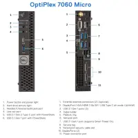 DELL Renewed Grade A | OptiPlex 7060 Micro | Intel Core i5 | i5‑8500T | 8 GB | SSD | 128 GB | Intel UHD Graphics 630 | Windows 11 Pro – pilt 2