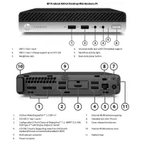 HP Renewed Grade A | ProDesk 400 G4 | Intel Core i3 | i3-8100T | 8 GB | SSD | 128 GB | Intel UHD Graphics 630 | Windows 11 Pro