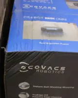 SALE OUT. Ecovacs DEEBOT T80 OMNI Vacuum cleaner, Robot, Wet&Dry, 18000Pa, TruEdge 2.0, ZeroTangle 3.0, Carpet Care, Black + Auto-empty stat | Ecovacs Robotic Vacuum Cleaner | DEEBOT T80 OMNI | Wet&Dry | Li-ion | 6400 mAh | Dust capacity 0.22 L | 18000 Pa | Black | DAMAGED PACKAGING | 23 month(s)