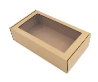 Kinkekarp pikendatud aknaga, 340 x 195 x 85, pruun (kogus 2 tükki) – pilt 2