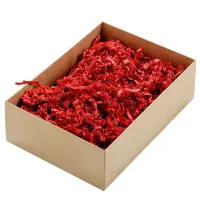 Täitematerjal, paberilaastud, 100 g, punane