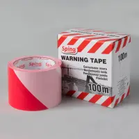 Hoiatuslint 70mm x 100m, punane/valge