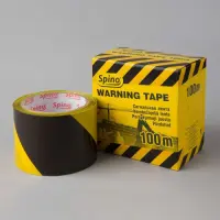 Hoiatuslint 70mm x 100m, kollane/must