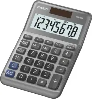 Lauakalkulaator CASIO MS-80F,  metal faceplate