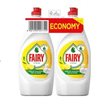 Nõudepesuvahend FAIRY Lemon 2x900ml