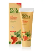 ECODENTA laste hambapasta maasika 75ml (kogus 2 tükki)