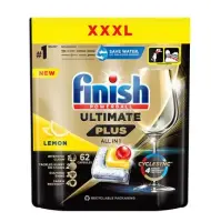 Nõudepesumasina tabletid  FINISH Ultimate PLUS, Lemon, 62tk