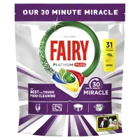 Nõudepesumasina kapslid  FAIRY Platinum+ Lemon Miracle, 31 tk
