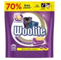 Geelkapslid WOOLITE BLACK  33 tk/pakk