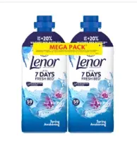 Pesuloputusvahend LENOR Spring Awakening, 2X59 pesukorda, 2X1239ml