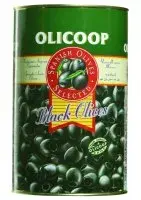 OLICOOP Oliivid , Mustad , kivideta, 4,3 kg