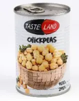 Konserveeritud kikerherned Taste Land, 400g / 240g (kogus 2 tükki)