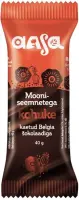 Glasuurkohuke AASA Belgia šokolaadiga kaetud mooniseemnetega, 24%, 40g (kogus 6 tükki)