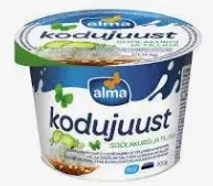 Kodujuust ALMA, soolakurgi-tilli, 200g (kogus 3 tükki)