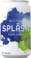 Laimi-koola gaseeritud vesi SPLÄSH 330ml, purk (kogus 24 tükki)