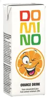 DOMINO Apelsinijook, kõrrega 200 ml (kogus 27 tükki)