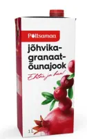 PÕLTSAMAA   Jõhvika-granaatõunajook  , 1 l (kogus 12 tükki)