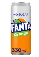 Karastusjook FANTA Orange Zero 330 ml, purk
