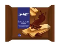 SELGA Šokolaadimaitselised vahvlid 180g (kogus 2 tükki)