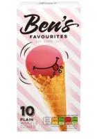 Vahvlikoonused BEN'S FAVORITES, magusad, 10tk, 125g