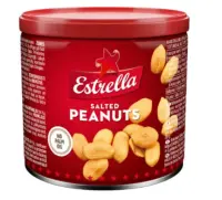 Röstitud maapähklid ESTRELLA soolaga, 140g