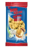 Maapähklid JĖGA krõbeda kattega, hapukoore ja sibulamaitselised, 200g
