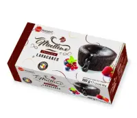 Kook BELDESSERT külmutatud tumeda šokolaadi Lavakook, 2 x 90g (kogus 12 tükki)