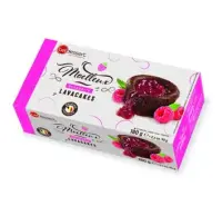 Külmutatud šokolaadikook Lava, BELDESSERT, vaarikatega, 2 x 90g