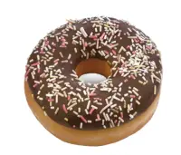 Külmutatud sõõrikud DOTS glasuuri ja kaunistustega, 55 g x 36tk (kogus 36 tükki)