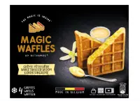 Belgia vahvlid MAGIC WAFFLES vanillikreemi täidisega, külmutatud, 4 x 80g (kogus 10 tükki)