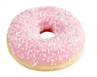 CB Sõõrikud DOTS roosa glasuuri ja puistega, külmutatud, 60g x 36tk (kogus 36 tükki)
