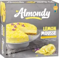 Kook ALMONDY Lemon Mousse, lõikamata, külmutatud, 400g