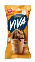 Jäätis SUPER VIVA karamelli - pähkli, 170ml/95g (kogus 27 tükki)