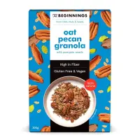 Vegan kaera müsli  BEGINNINGS, pekanipähklitega, 200g