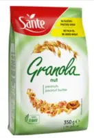 Röstitud müsli SANTE GRANOLA maapähklite ja maapähklikreemiga 350g (kogus 2 tükki)