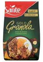 Röstitud müsli SANTE GOLD GRANOLA Pähklite ja meega 300g (kogus 2 tükki)