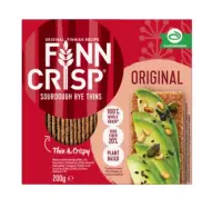 FINN CRISP Original Taste rukkijahust õhukesed näkileivad 200g (kogus 2 tükki)