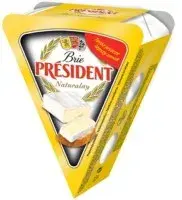 Valgehallitusjuust PRESIDENT Brie Natural, 32%, 125g (kogus 3 tükki)