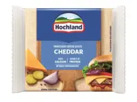 Sulatatud juustu viilud HOCHLAND Cheddar, 19%,130g (kogus 2 tükki)