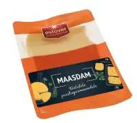 Juust ESTOVER Maasdam, viilutatud, 28,3%rasva, 150g (kogus 2 tükki)