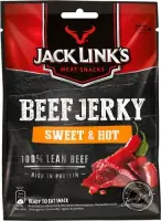 JACK LINK'S vinnutatud veiseliha Beef Jerky Sweet & Hot 25g