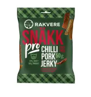 Snäkk RAKVERE, sealihast, tšilliga, kuivatatud, 50g (kogus 2 tükki)