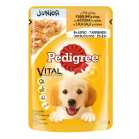Junior koeraeine PEDIGREE kutsikatele kanalihaga tarrendis, 100 g