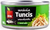 Tuunikala BLIK purustatud omas mahlas, 185g (kogus 2 tükki)