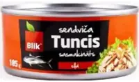 BLIK Tuunikala purustatud õlis 185g (kogus 2 tükki)