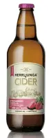 Siider HERRLJUNGA,  maasika/vanilla 4%, 0,5l, pudel R20/149887/36 (kogus 12 tükki)