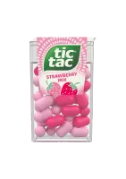 TIC-TAC Dražeed maasika mix 18g (kogus 24 tükki)