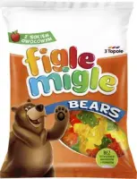 FIGLE MIGLE, kummikommid  Bears, 80 g
